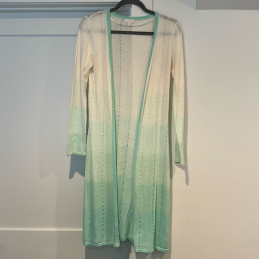 Below knee cardigan